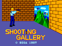 Shooting Gallery (USA, Europe) Title Screen